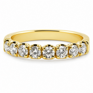 18ct Yellow Gold Half Eternity Ring