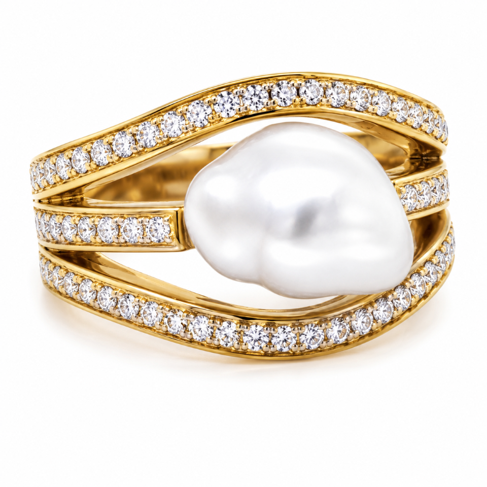 pearl diamond ring perth
