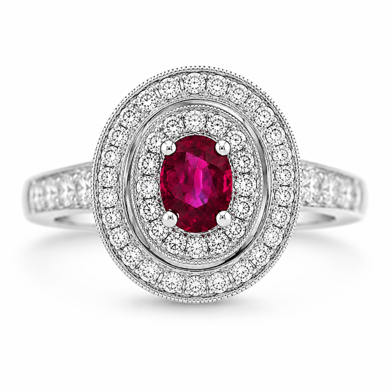ruby engagement ring perth R1329
