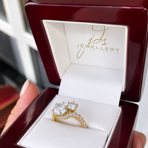 custom designed engagement ring designed by JDS Perth