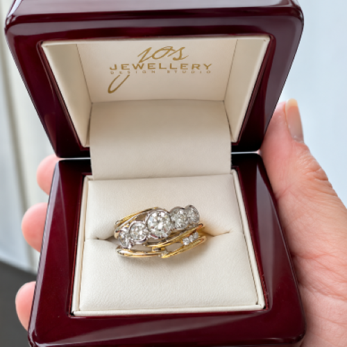 custom designed diamond ring by JD Studio Perth