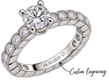custom engraving engagement ring