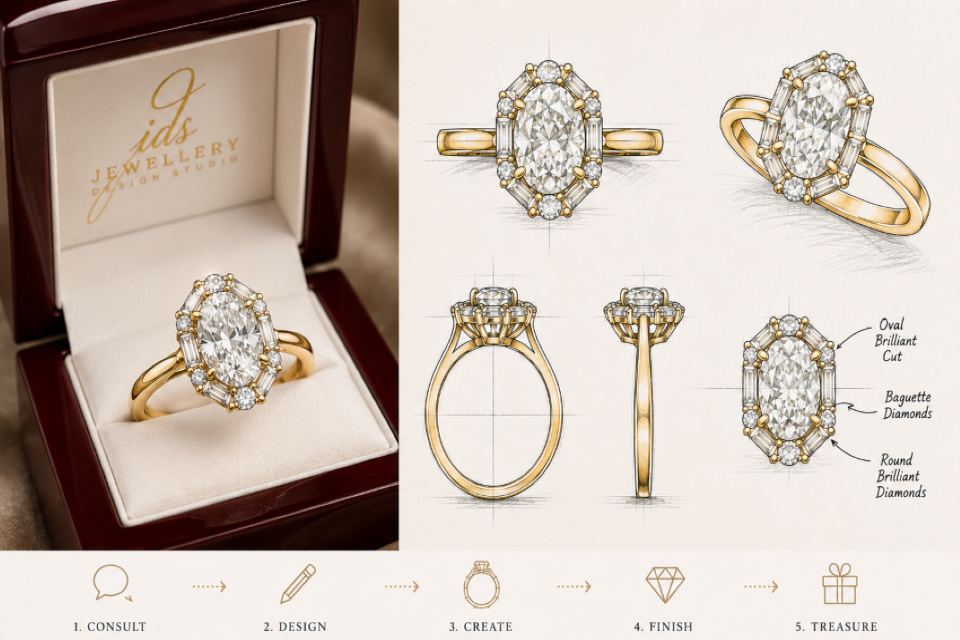 custom engagement ring design process