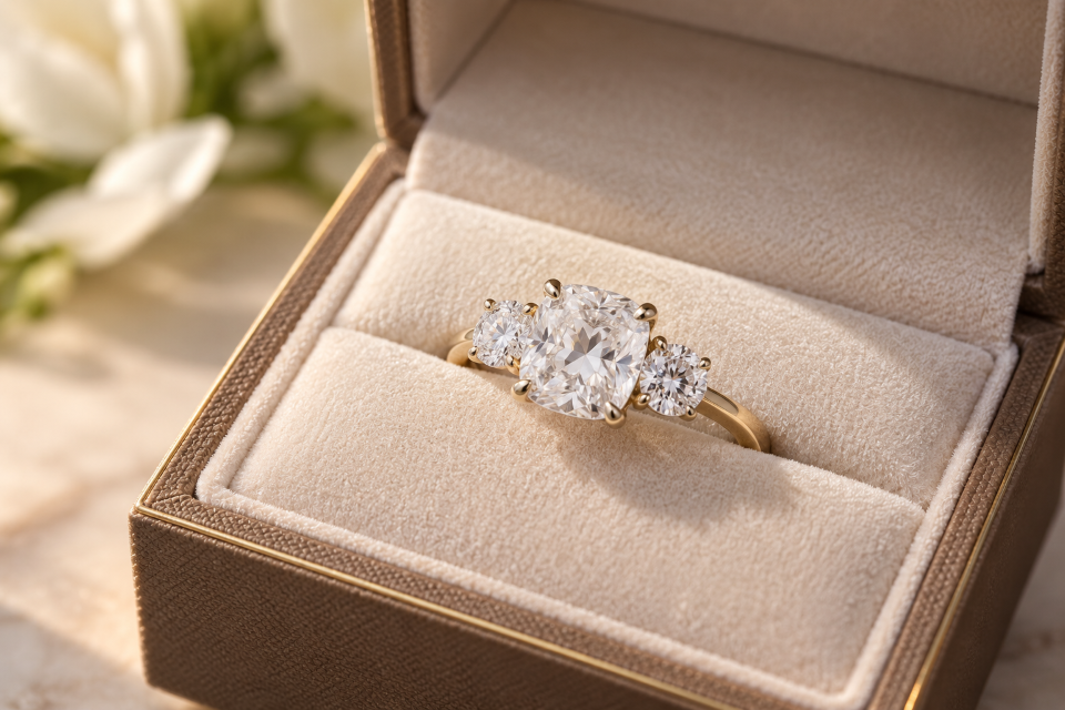 diamond engagement ring replica