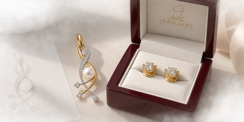 luxury diamond jewellery set custom made in perth